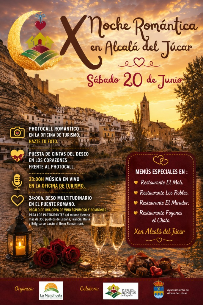 Llega la décima edición de la Noche Romántica a Alcalá del Júcar